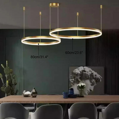 Grandeur Multi Rings Gold Chandelier