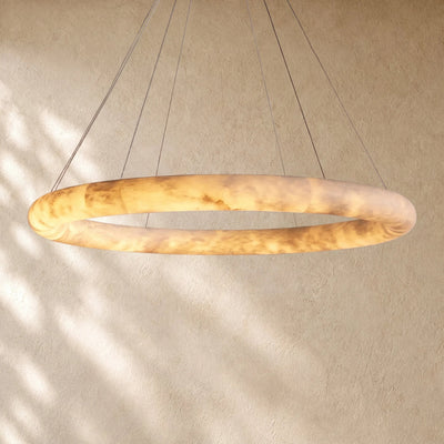 Halimas Halo Alabaster Chandelier
