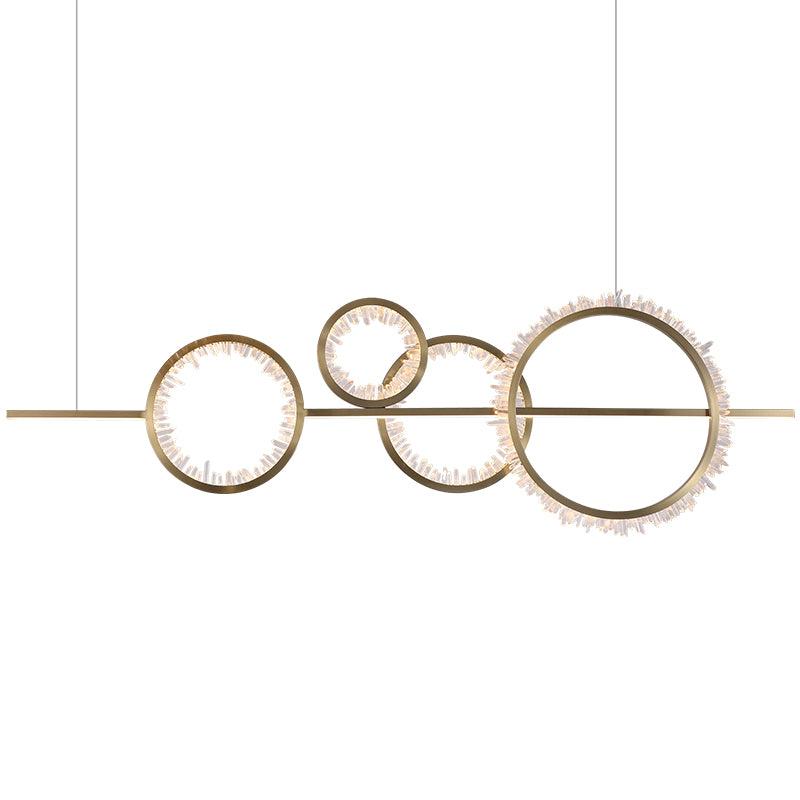 Savoy Crystal Cluster Kitchen Island Chandelier