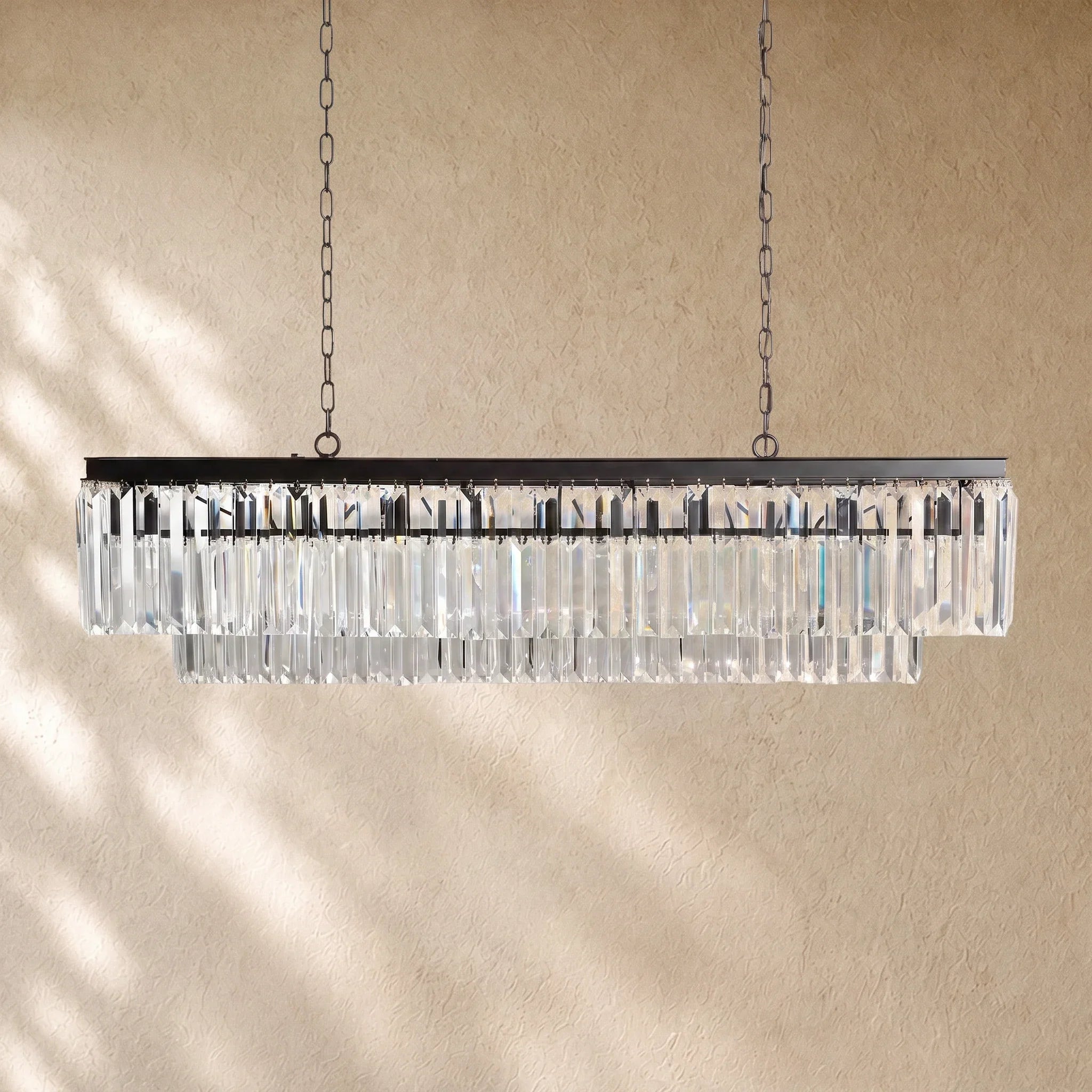 Leylend Tiered Rectangular Chandelier