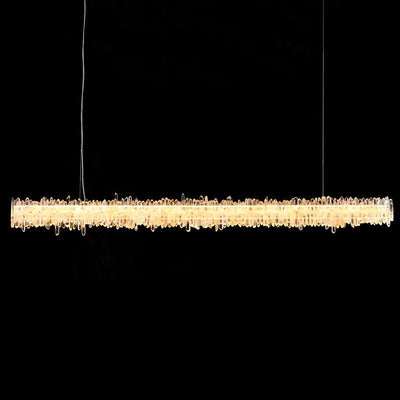 Savoy Crystal Cluster Linear Chandelier