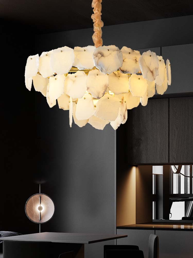Alabaster Moira ModernMulti-Layer Chandelier