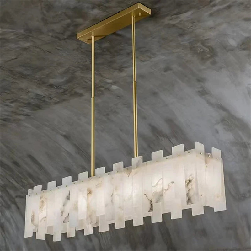 Orion Alabaster Linear Chandelier