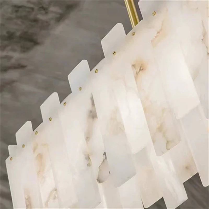 Orion Alabaster Linear Chandelier