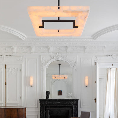 Orion Square Alabaster Chandelier