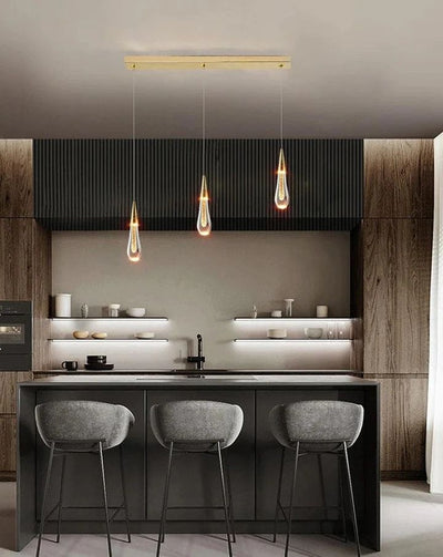 Allure Multi-LED Glass Staircase Chandelier