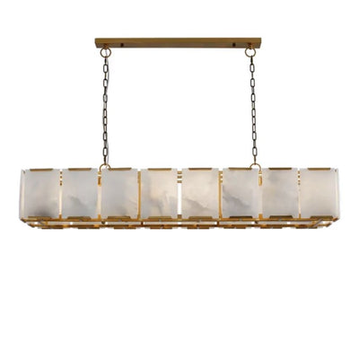 Daybreak Alabaster Rectangle Chandelier