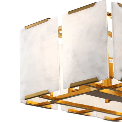 Daybreak Alabaster Rectangle Chandelier