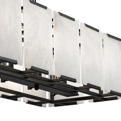 Daybreak Alabaster Rectangle Chandelier