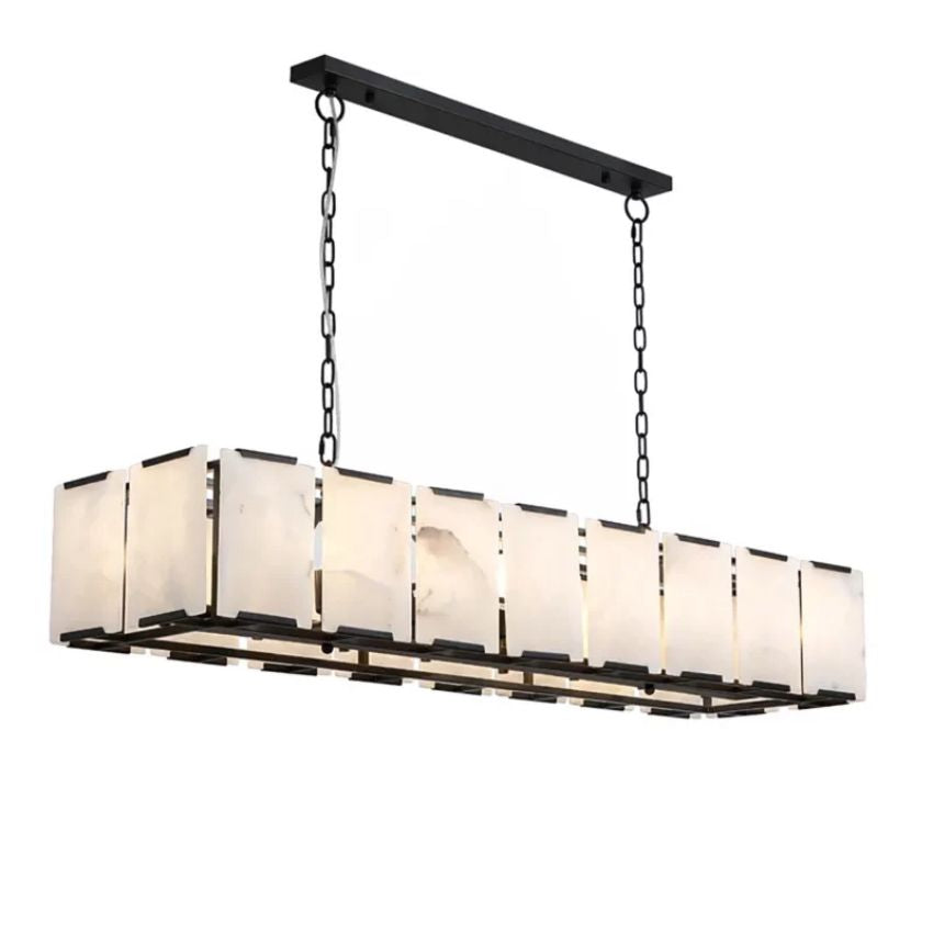 Daybreak Alabaster Rectangle Chandelier