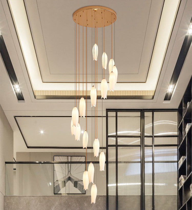 New Arrival Elegant Flower Chandelier For Foyer/ Staircase