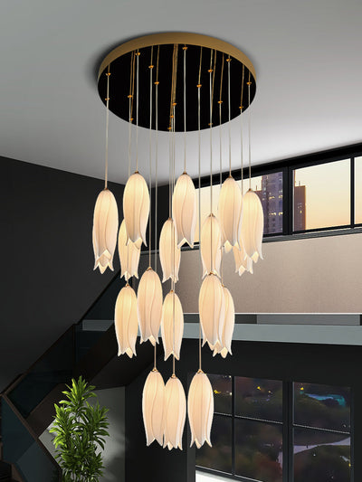New Arrival Elegant Flower Chandelier For Foyer/ Staircase