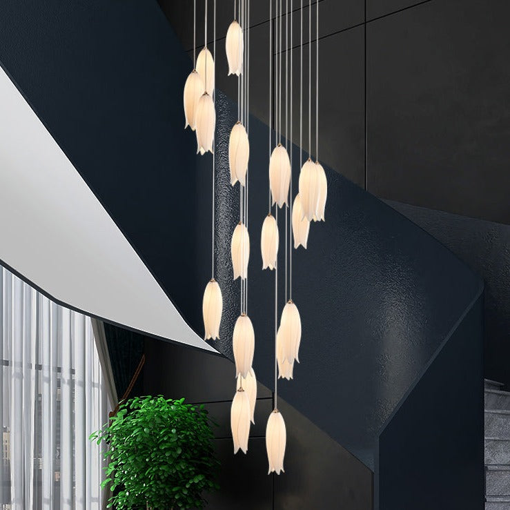 New Arrival Elegant Flower Chandelier For Foyer/ Staircase