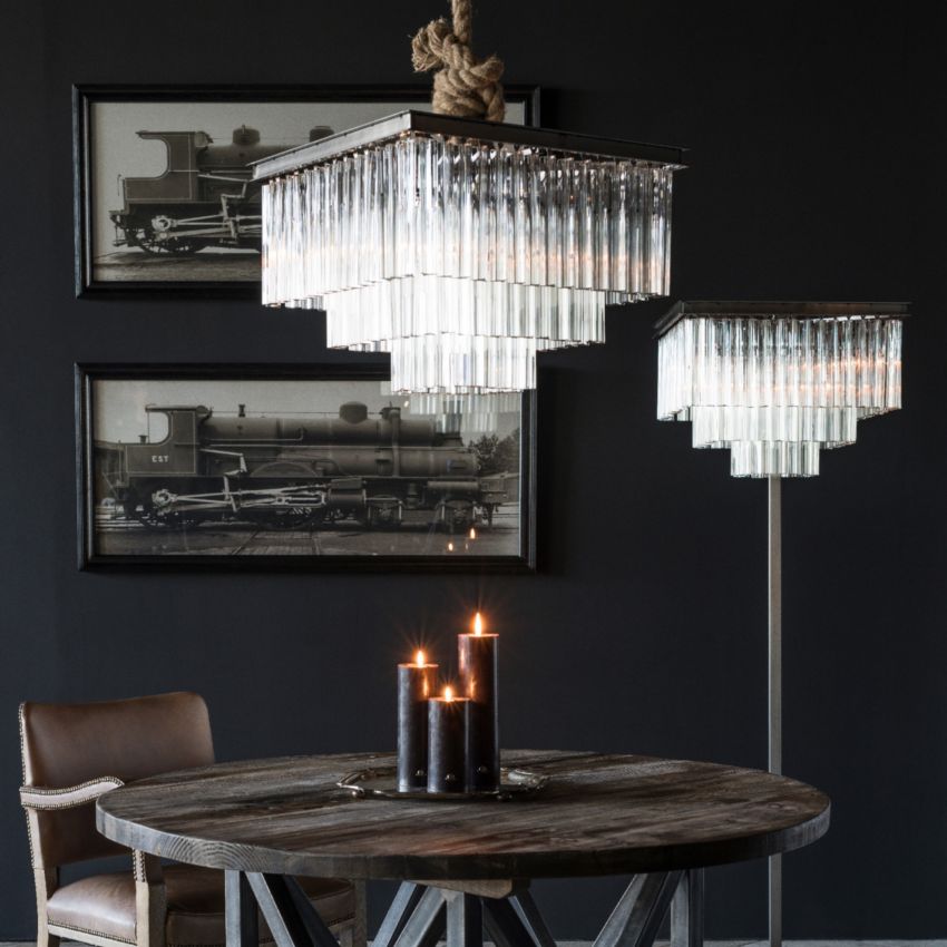 1920 Avelora Glass Chandelier