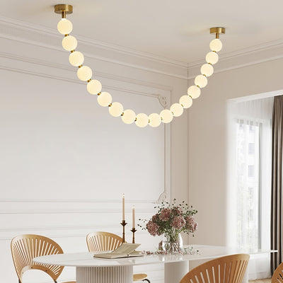Pearl Necklace Balls Chandelier