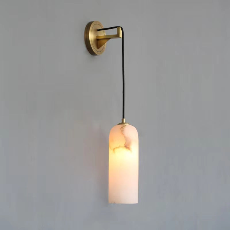 Sovereign Modern Alabaster Wall Sconce