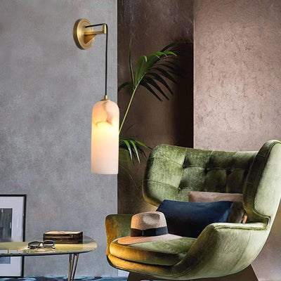 Sovereign Modern Alabaster Wall Sconce