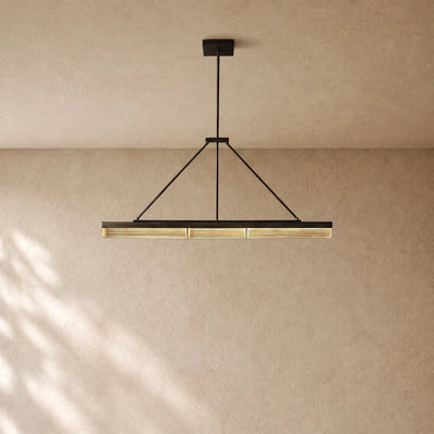 Pleased Crystal Linear Chandelier