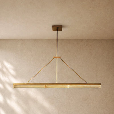 Pleased Crystal Linear Chandelier