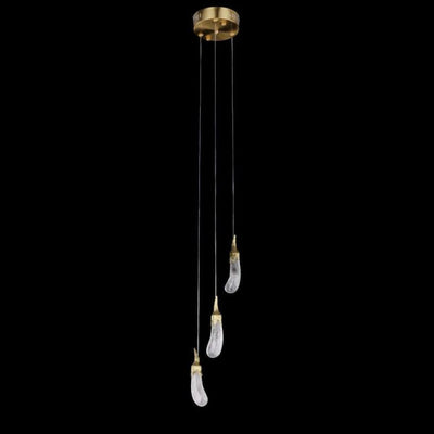 Savoy Contemporary Rock Crystal Eggplant Chandelier