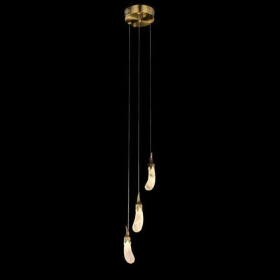Savoy Contemporary Rock Crystal Eggplant Chandelier