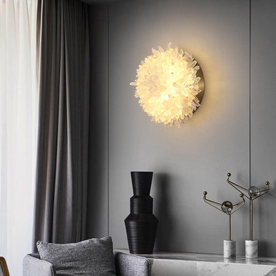 Savoy Crystal Cluster Wall Sconce