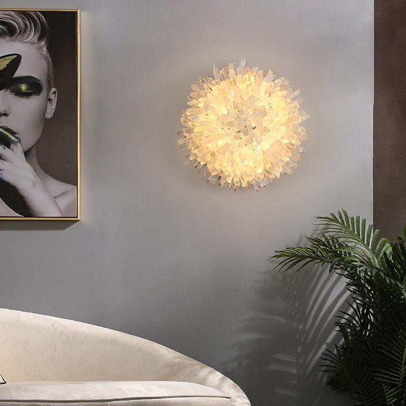 Savoy Crystal Cluster Wall Sconce