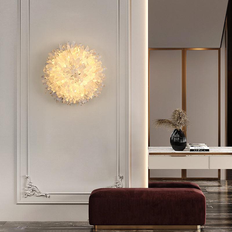 Savoy Crystal Cluster Wall Sconce