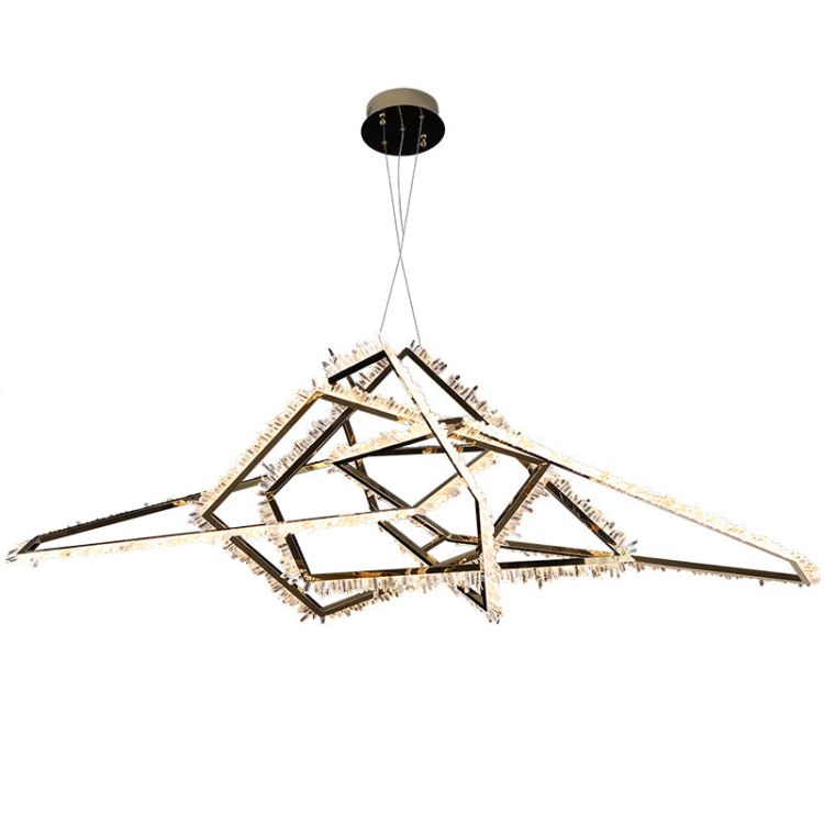 Savoy Irregular Modern Rock Crystal Chandelier