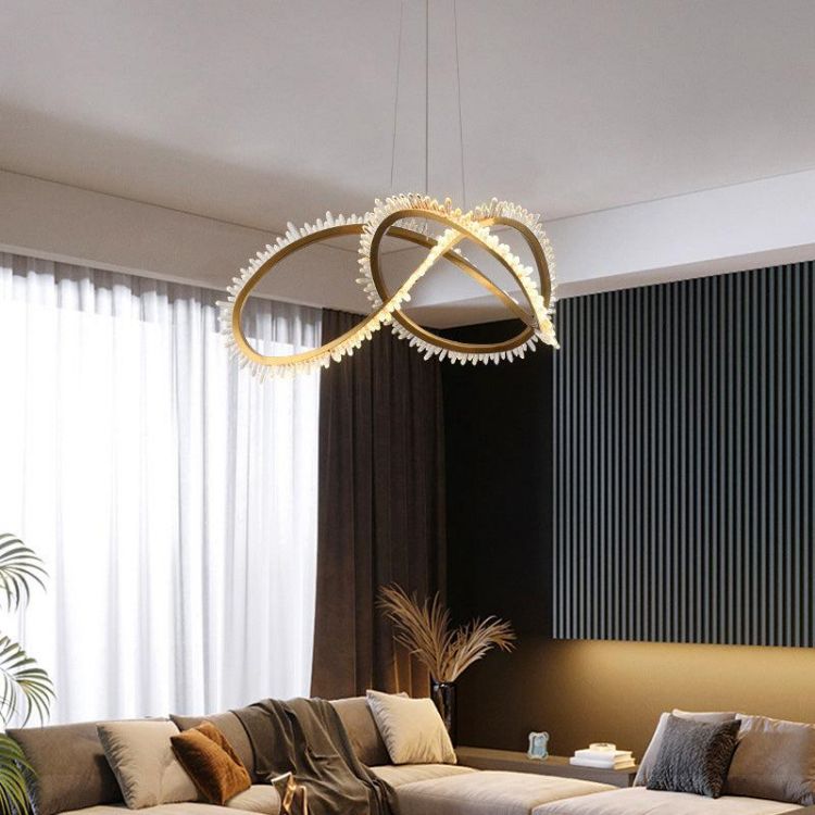 Savoy Modern Rock Crystal Chandelier