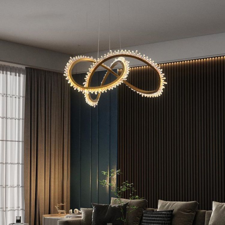 Savoy Modern Rock Crystal Chandelier