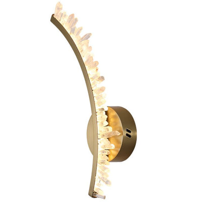 Savoy Modern Simple Rock Crystal Sconce