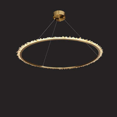 Savoy Rock Crystal Ring Chandelier