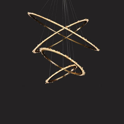 Savoy Rock Crystal Ring Chandelier