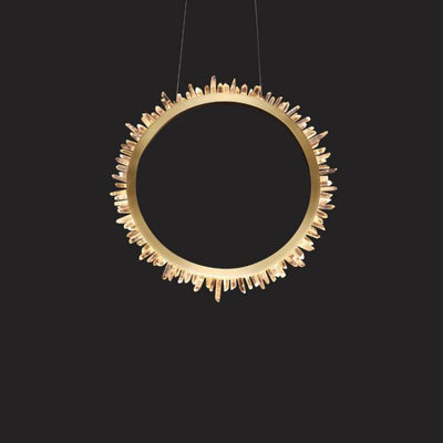Savoy Rock Crystal Ring Chandelier