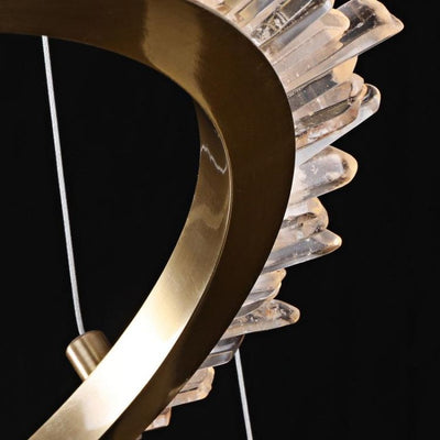 Savoy Rock Crystal Ring Chandelier