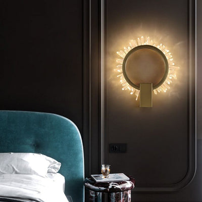 Savoy Rock Crystal Ring Sconce