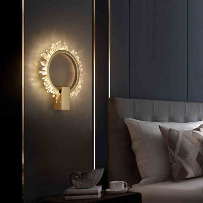 Savoy Rock Crystal Ring Sconce