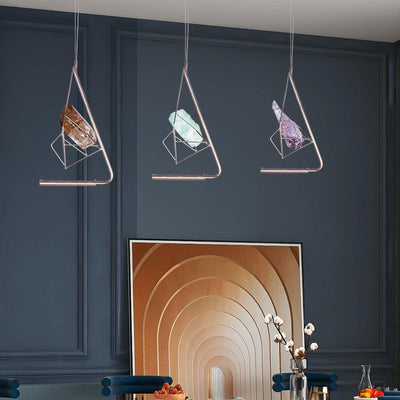 Savoy Simple Modernism Rock Crystal Island Pendant