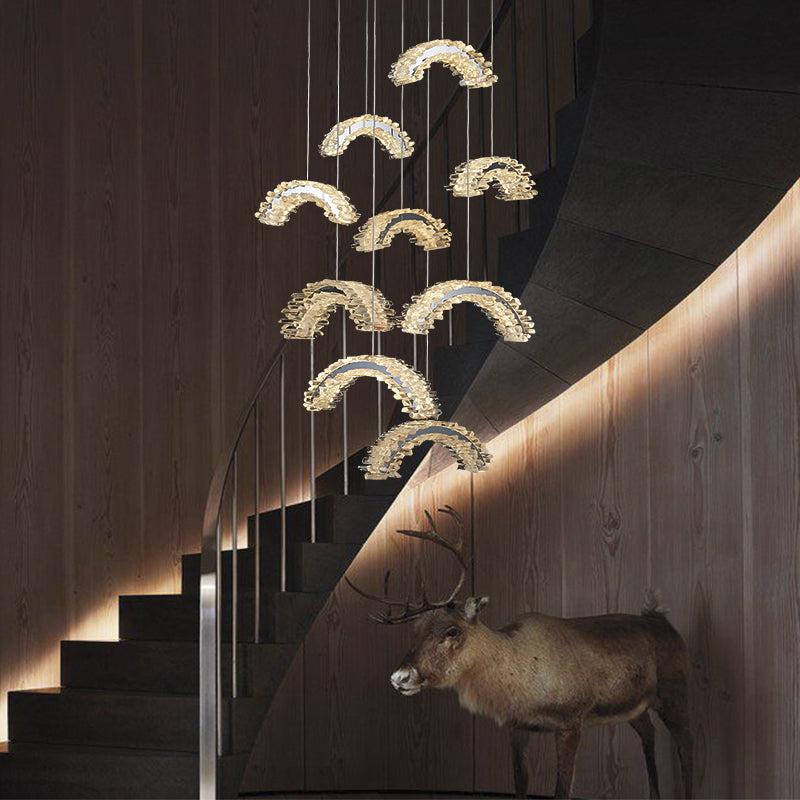 Savoy Staircase Crystal Chandelier