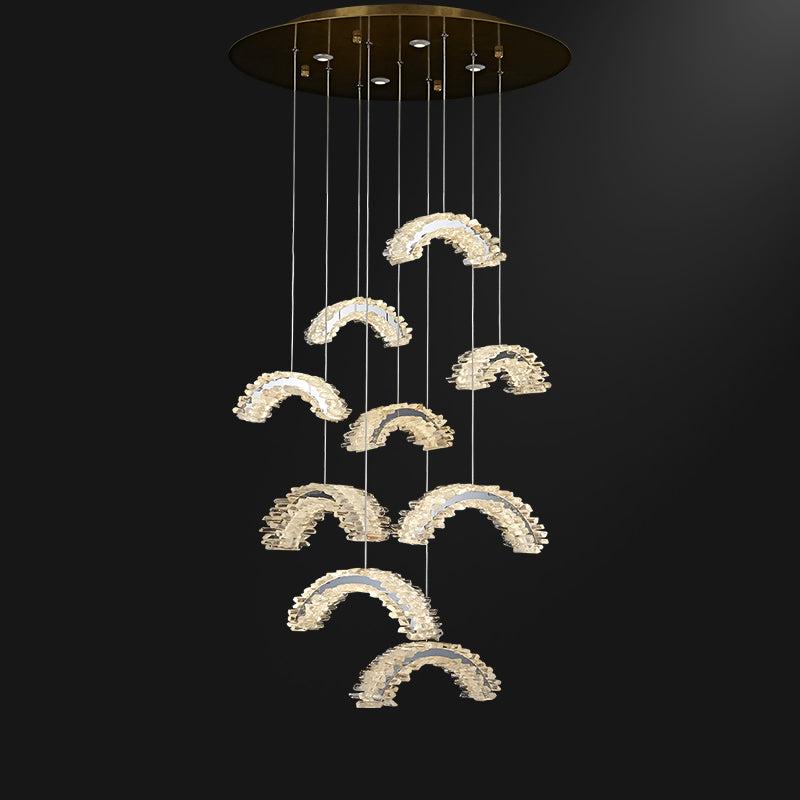 Savoy Staircase Crystal Chandelier