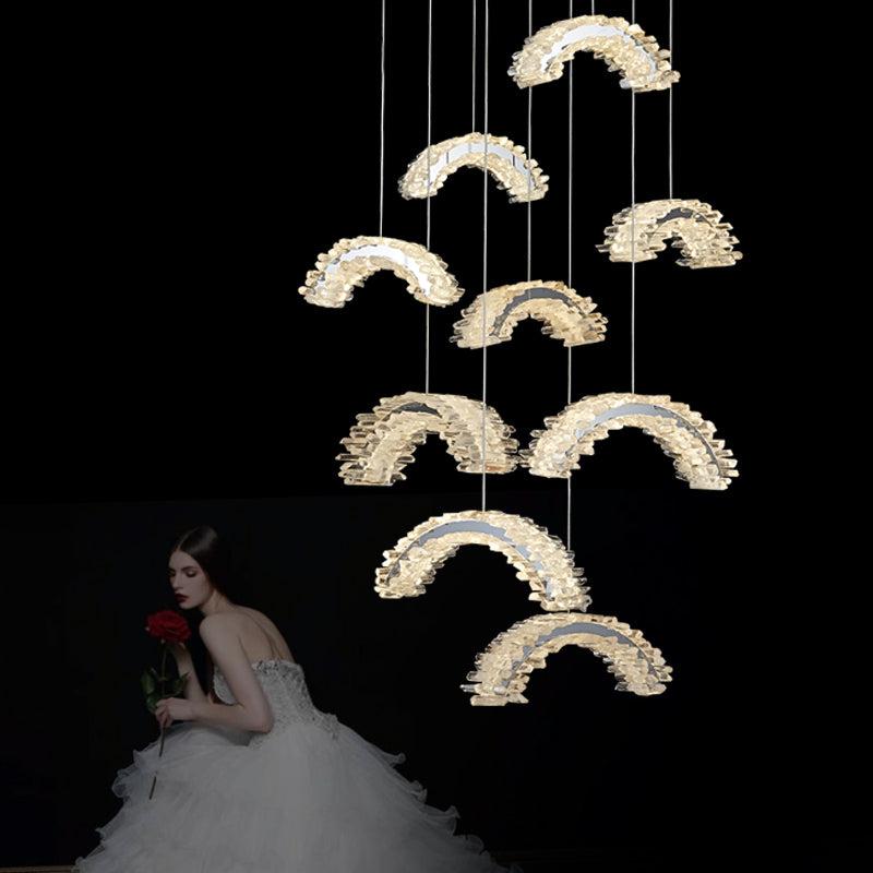 Savoy Staircase Crystal Chandelier