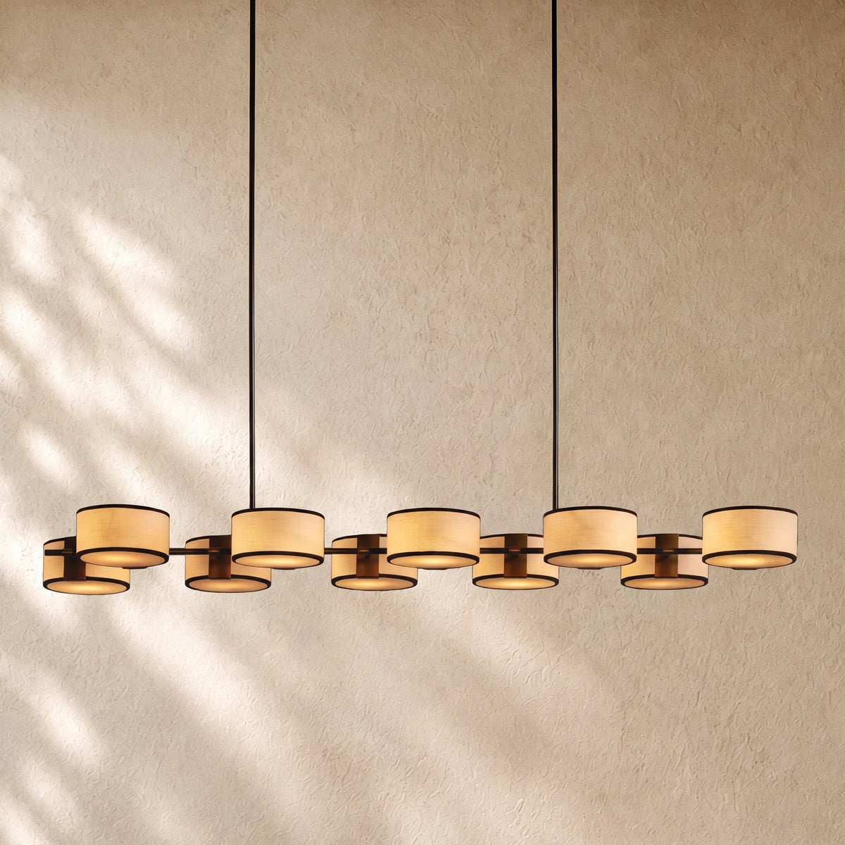 Daphna  Fabric Linear Chandelier