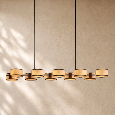 Daphna  Fabric Linear Chandelier