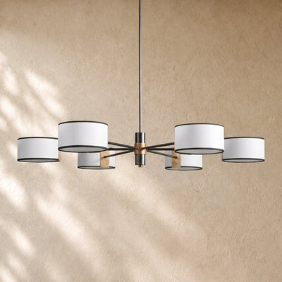 Daphna  Fabric Round Chandelier