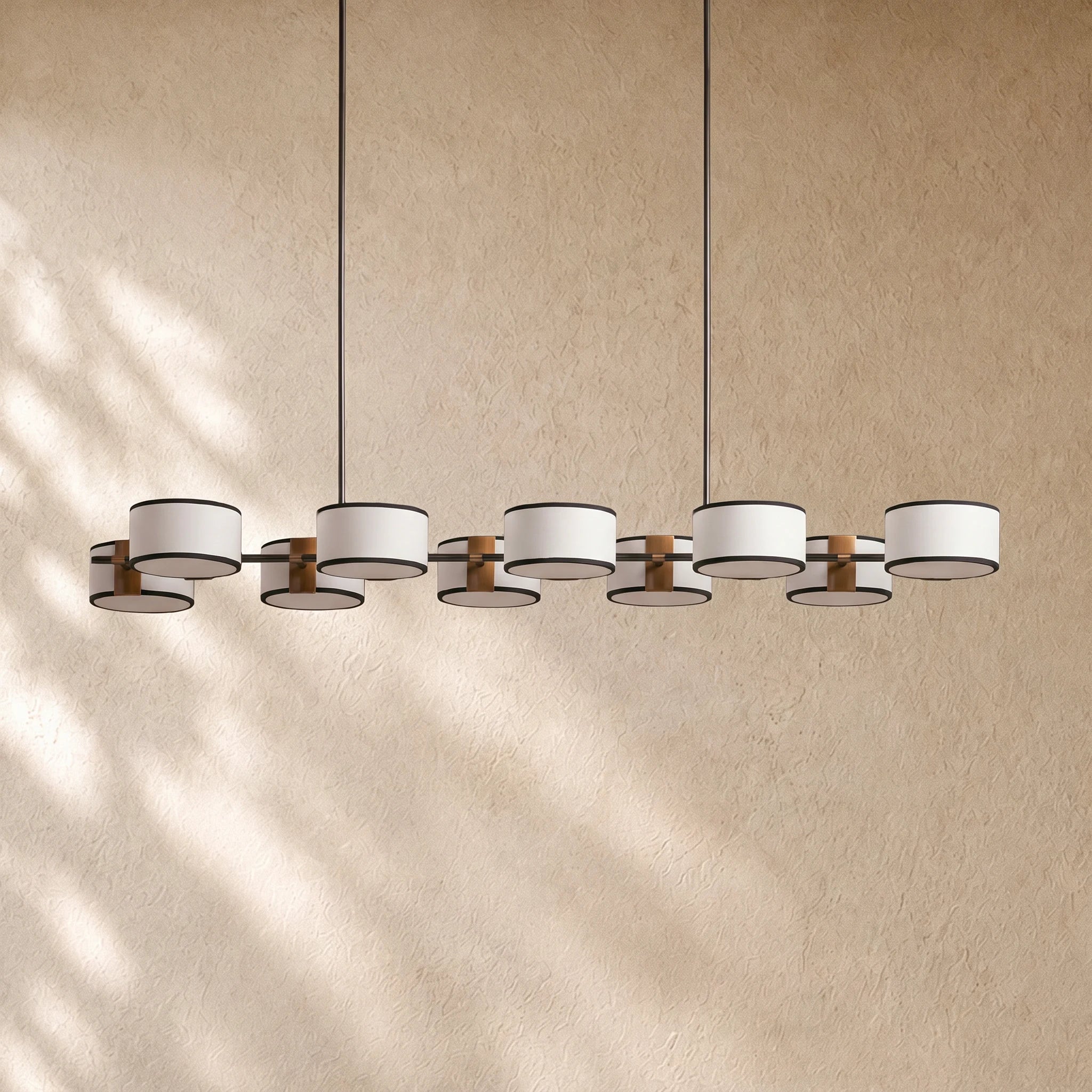 Daphna  Fabric Linear Chandelier