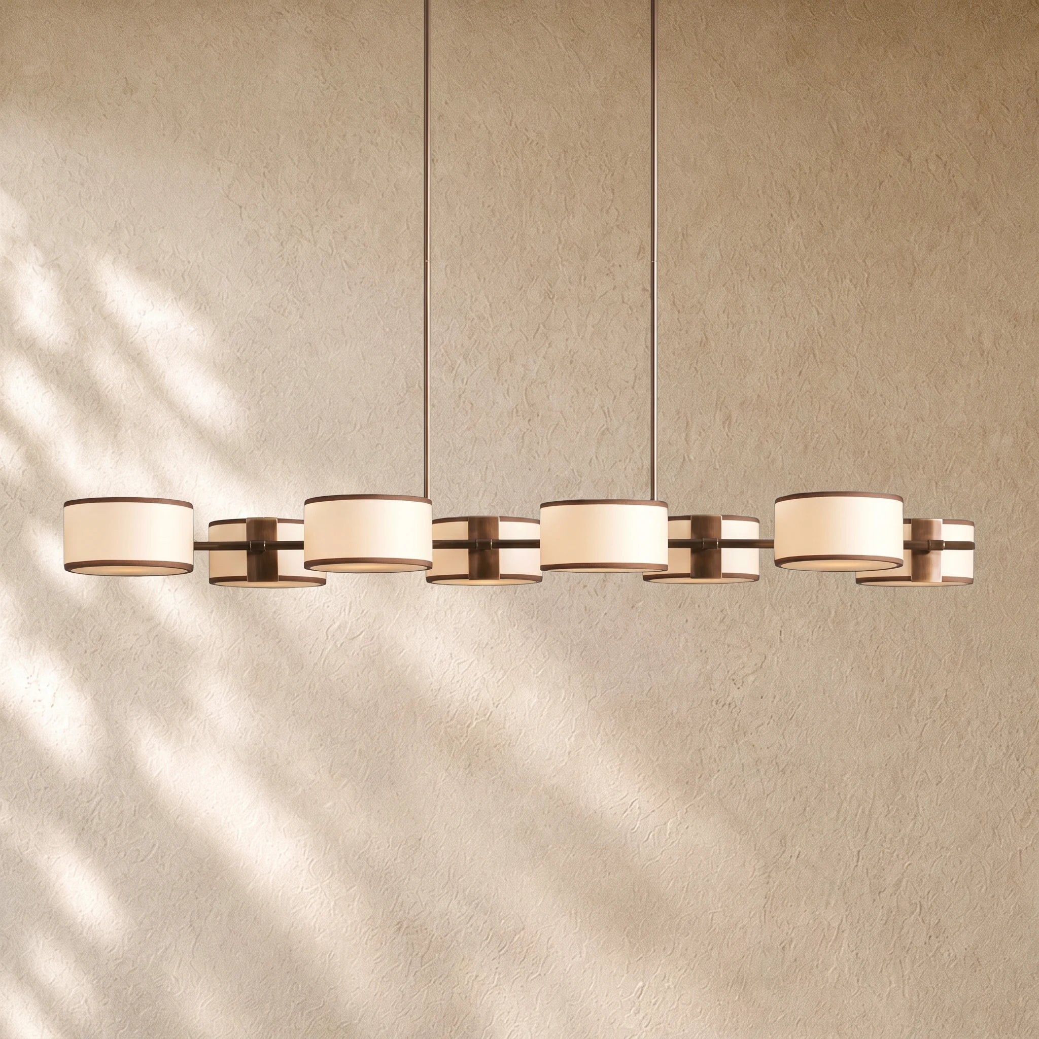 Daphna  Fabric Linear Chandelier