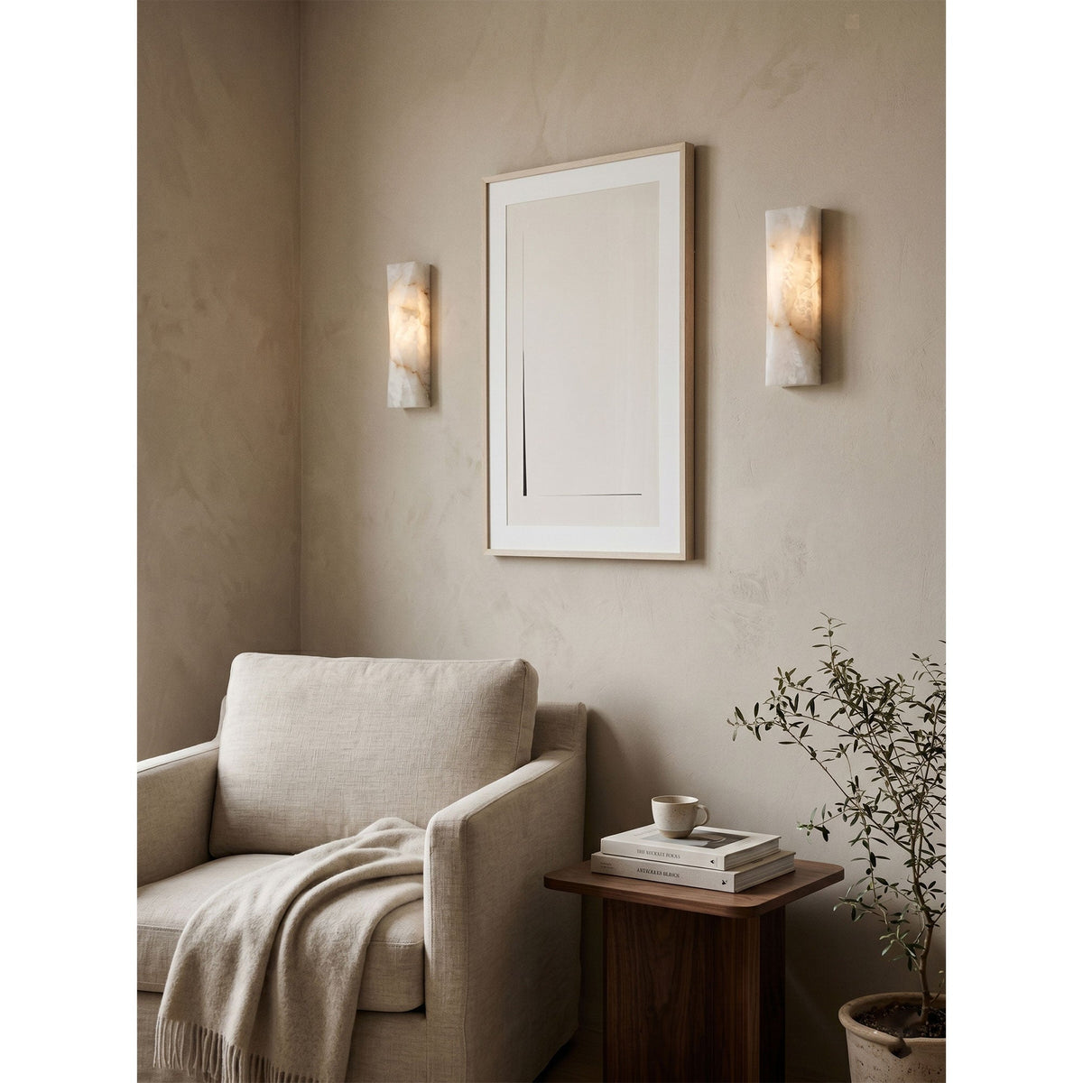 Tropez Alabaster Wall Sconce