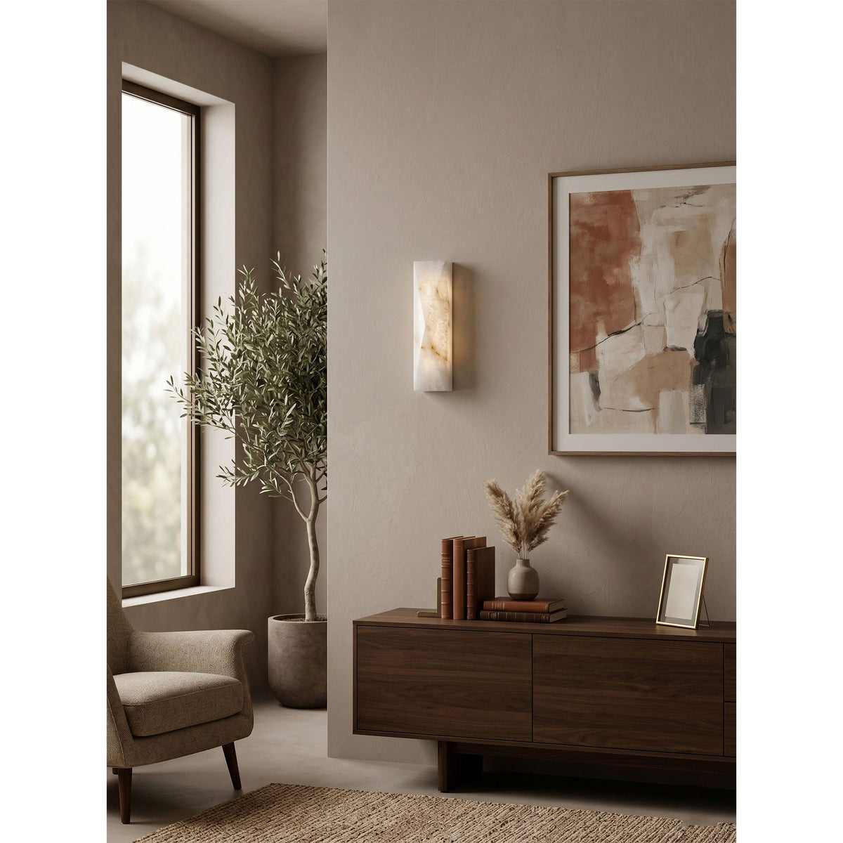 Tropez Alabaster Wall Sconce