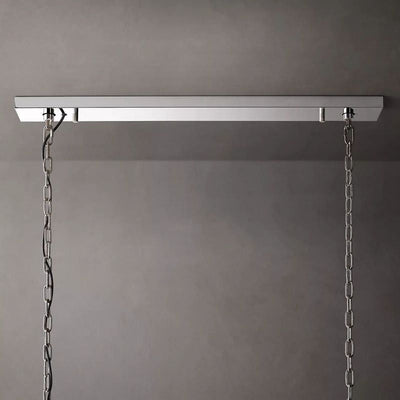 Ellington Alabaster Rectangular Chandelier 62"